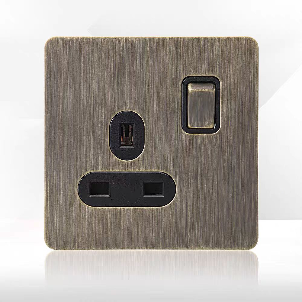 Выключатель с розеткой SPARKO by Romatti