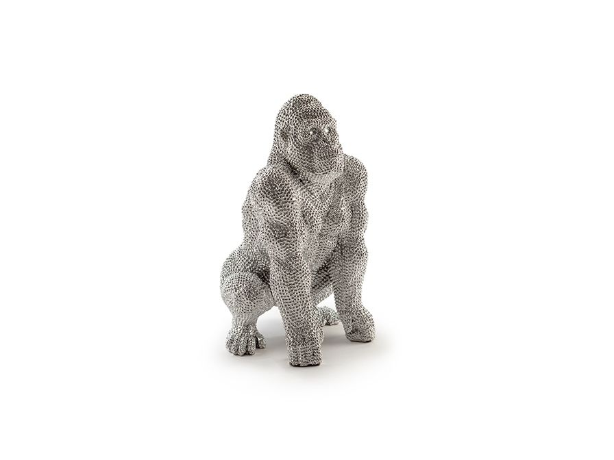 Фигурка маленькая Gorila серебро