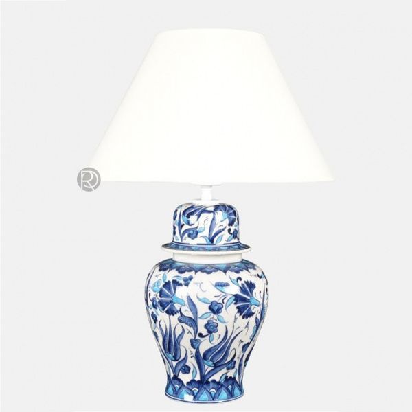 Дизайнерская настольная лампа с абажуром BURQUOISE TULIP by Romatti