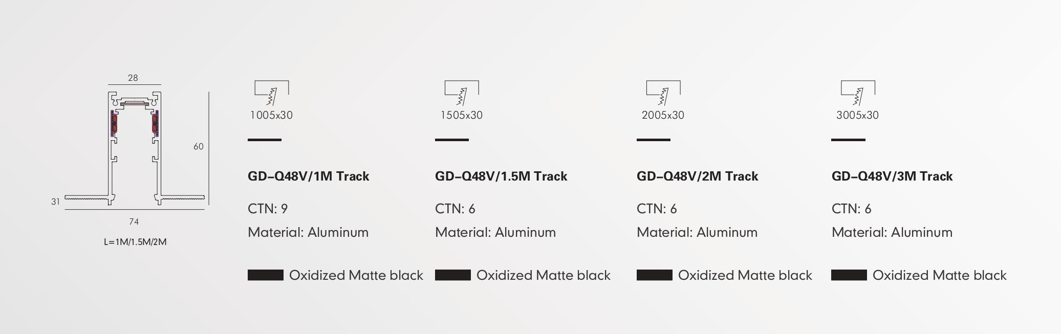 Шинопровод PRATO-Q by Romatti