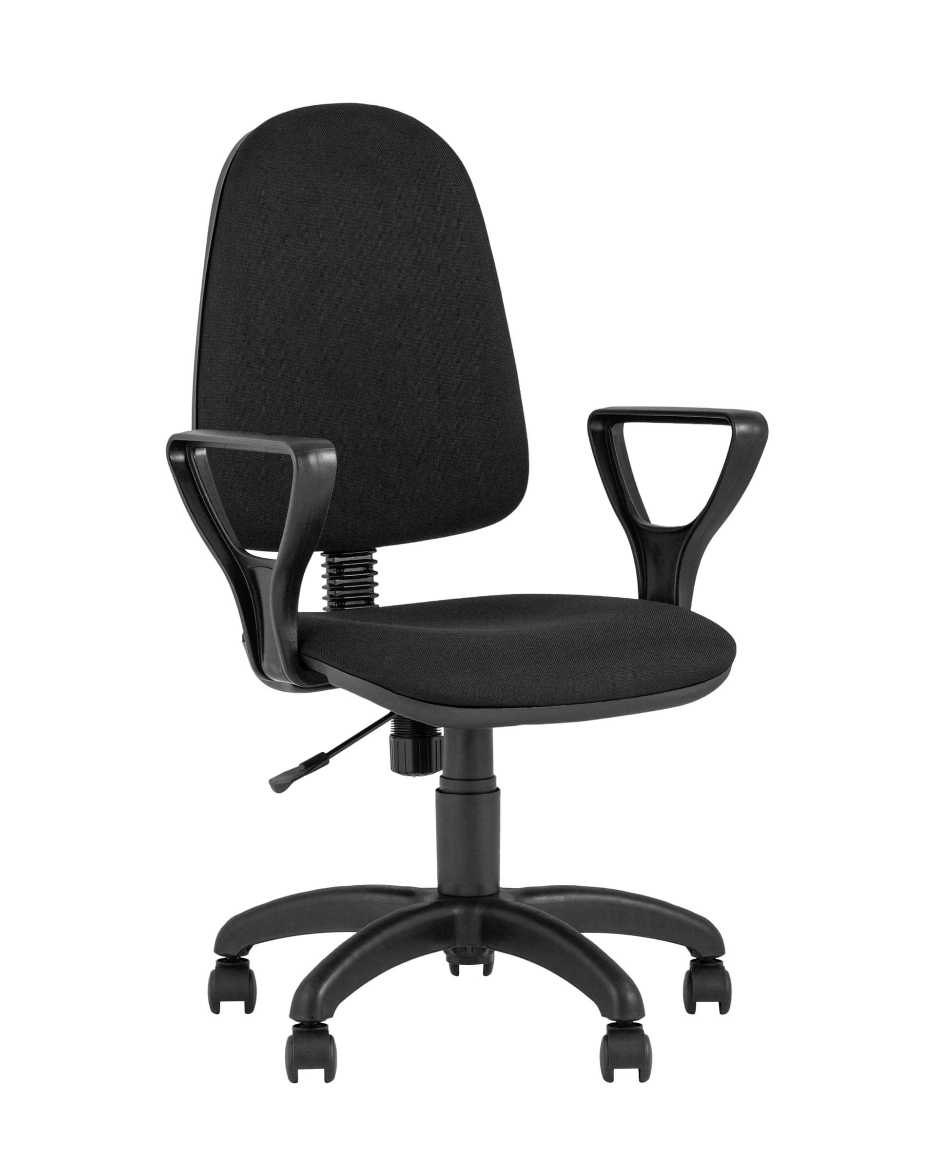 Компьютерное кресло офисное Престиж черное обивка ткань крестовина пластик