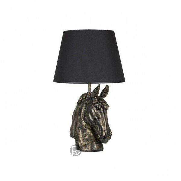 Дизайнерская настольная лампа с абажуром STEEL HORSE by Romatti
