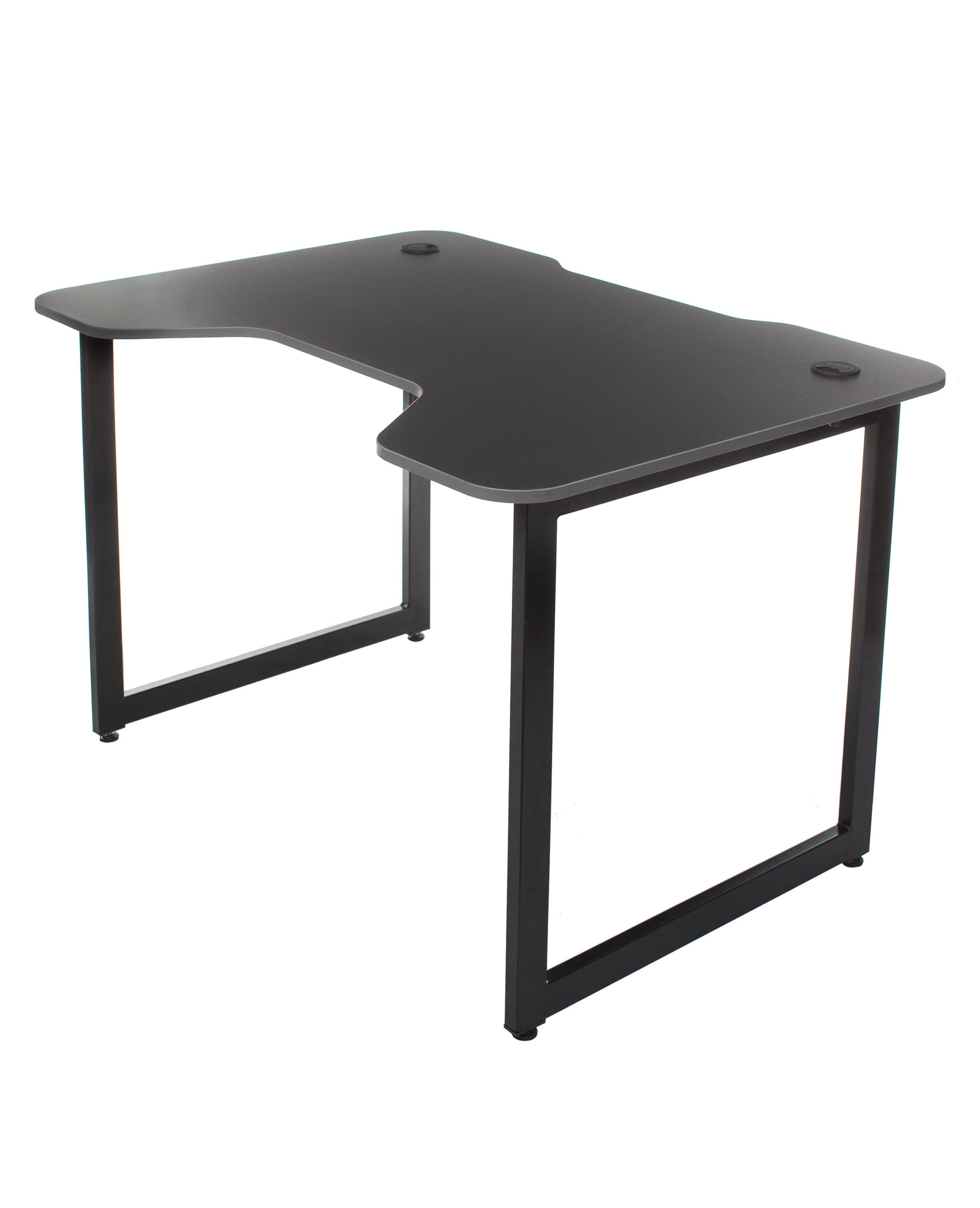 Стол игровой Knight Table L Black столешница ДСП черный каркас черный металл