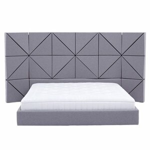 Кровать двуспальная 180х200 см фиолетовая Floe Comforty