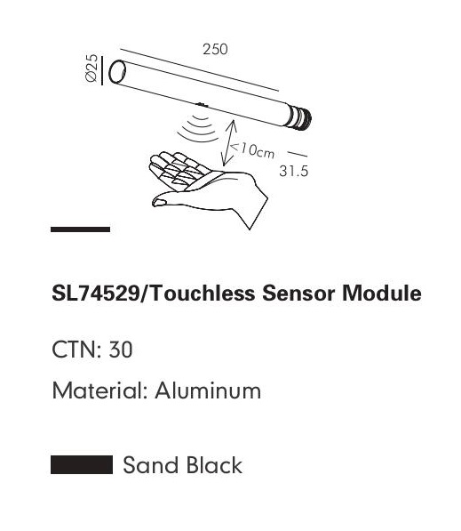 Сенсорный соединительный модуль GUBBIO-04 by Romatti