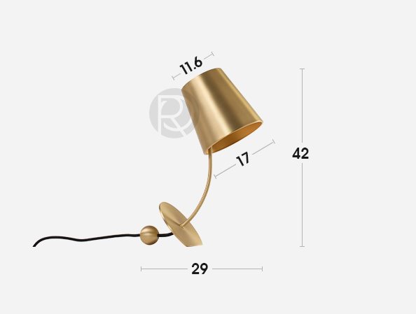 Дизайнерская настольная лампа TRIO-K by Romatti