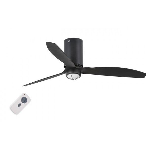 Люстра - вентилятор Mini Tube Fan Matt Black 1L 32043-10