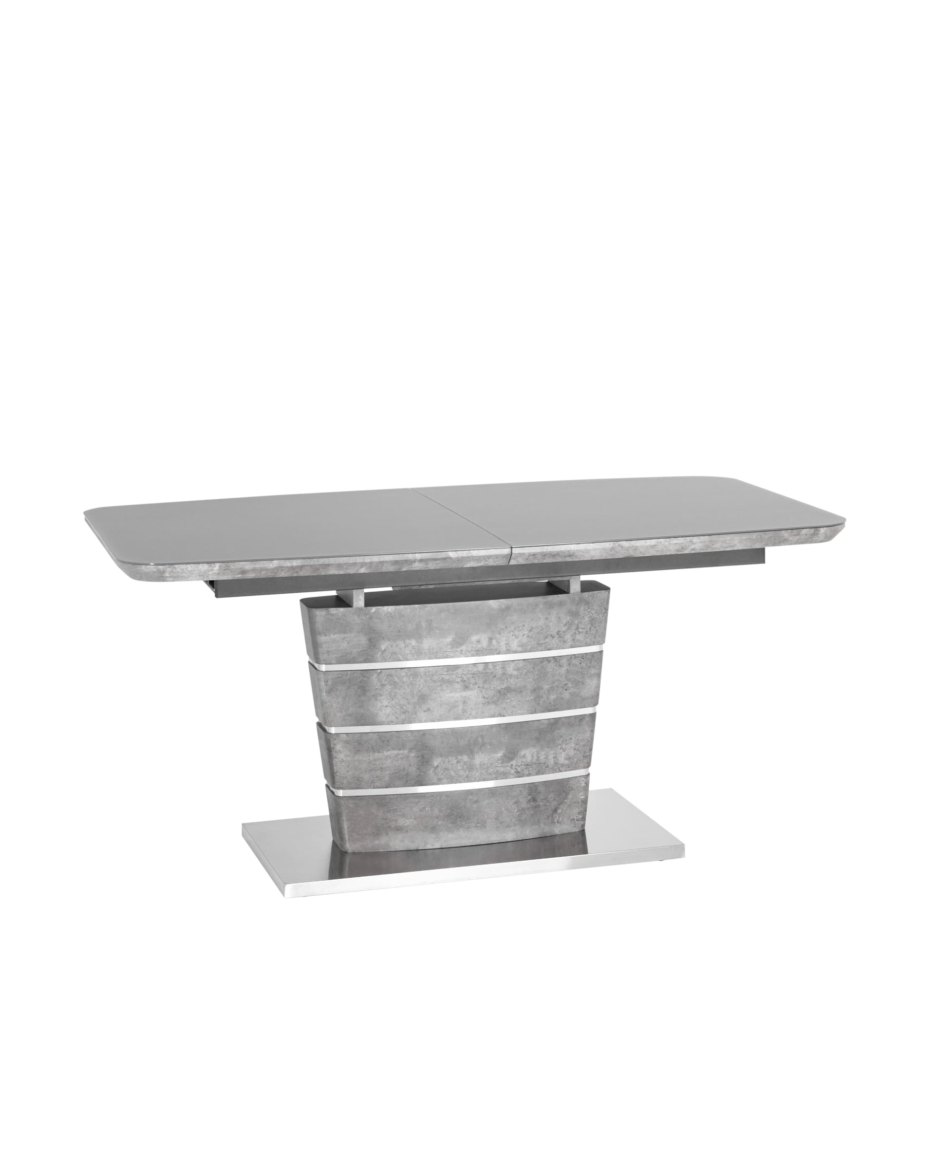 Обеденный стол Гамбург раскладной 160-200*90 серый