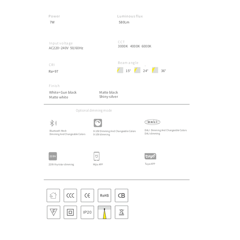 Встраиваемый светильник THEH by Romatti