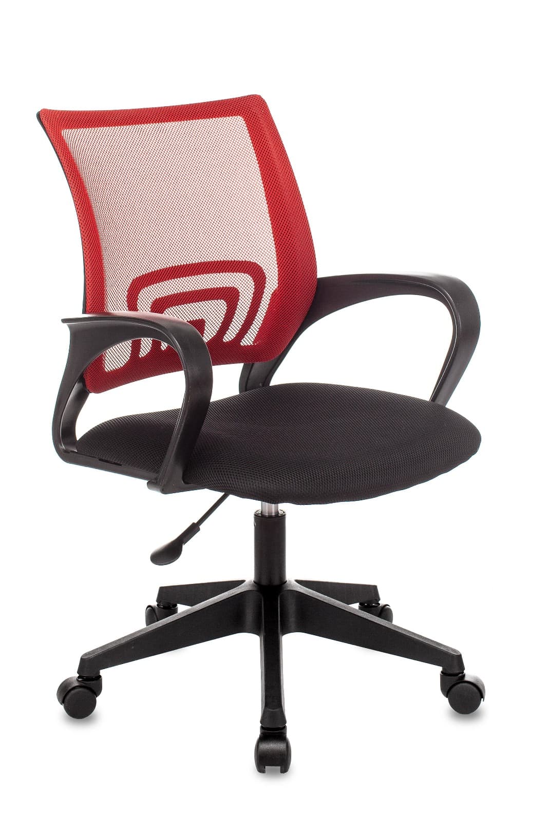 Компьютерное кресло ST-Basic офисное сетка/ткань красный крестовина пластик механизм Пиастра