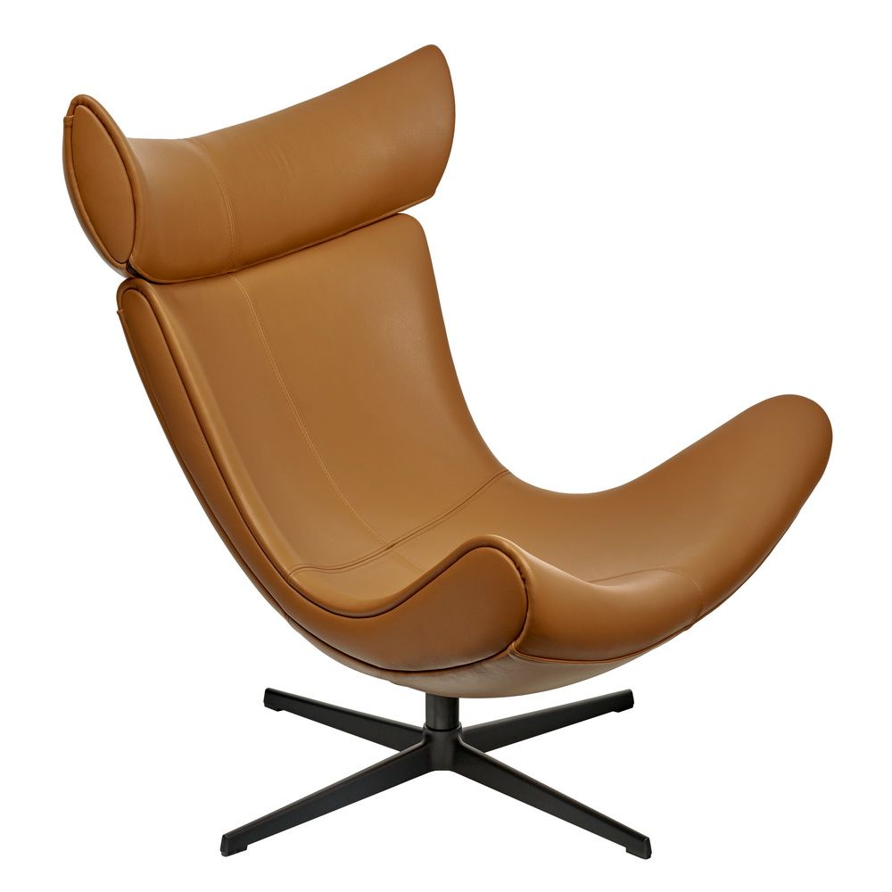 Кресло IMOLA оранжевый, натуральная кожа