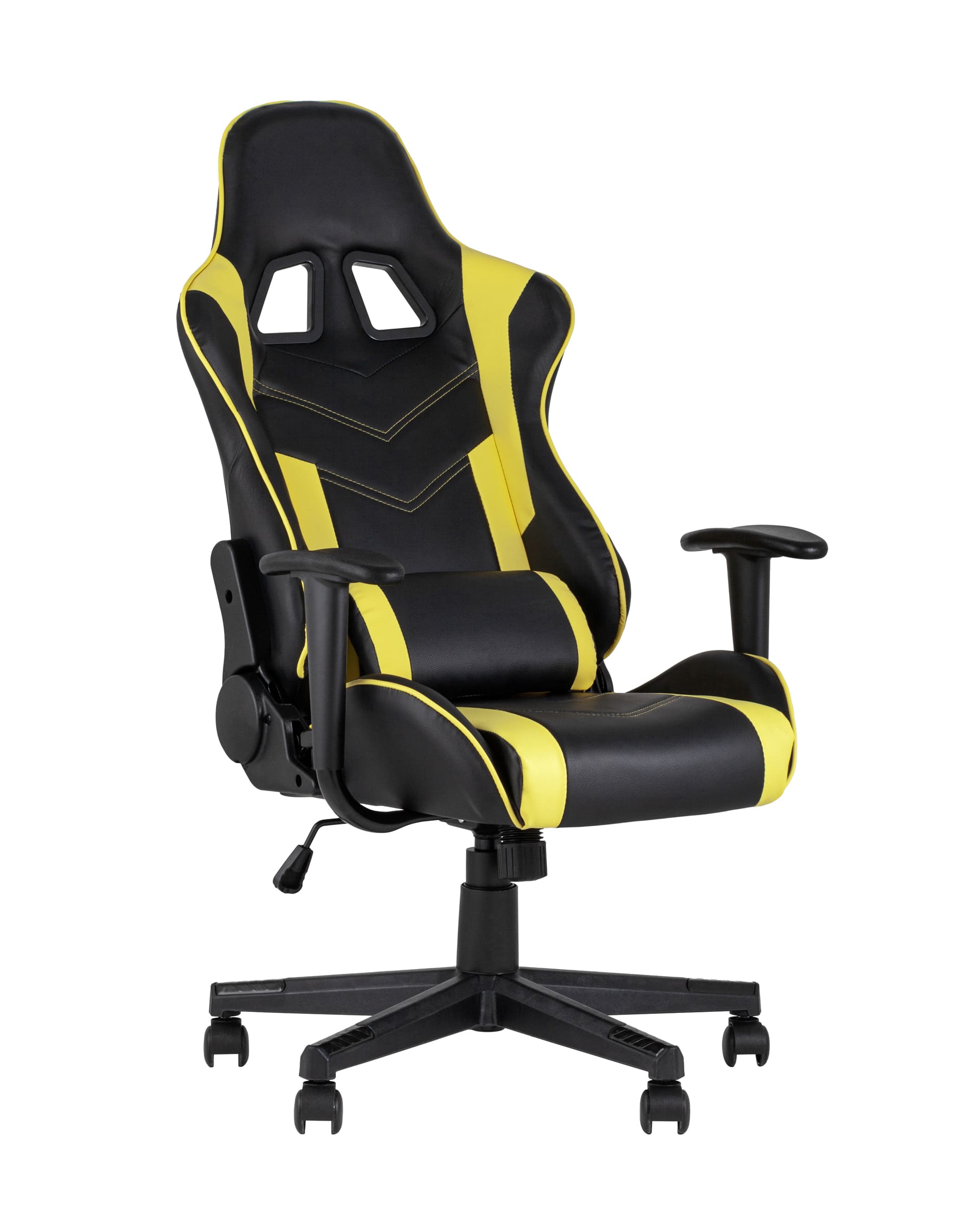 Игровое кресло компьютерное TopChairs Impala желтое геймерское