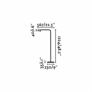 Торшер Academy black 28208