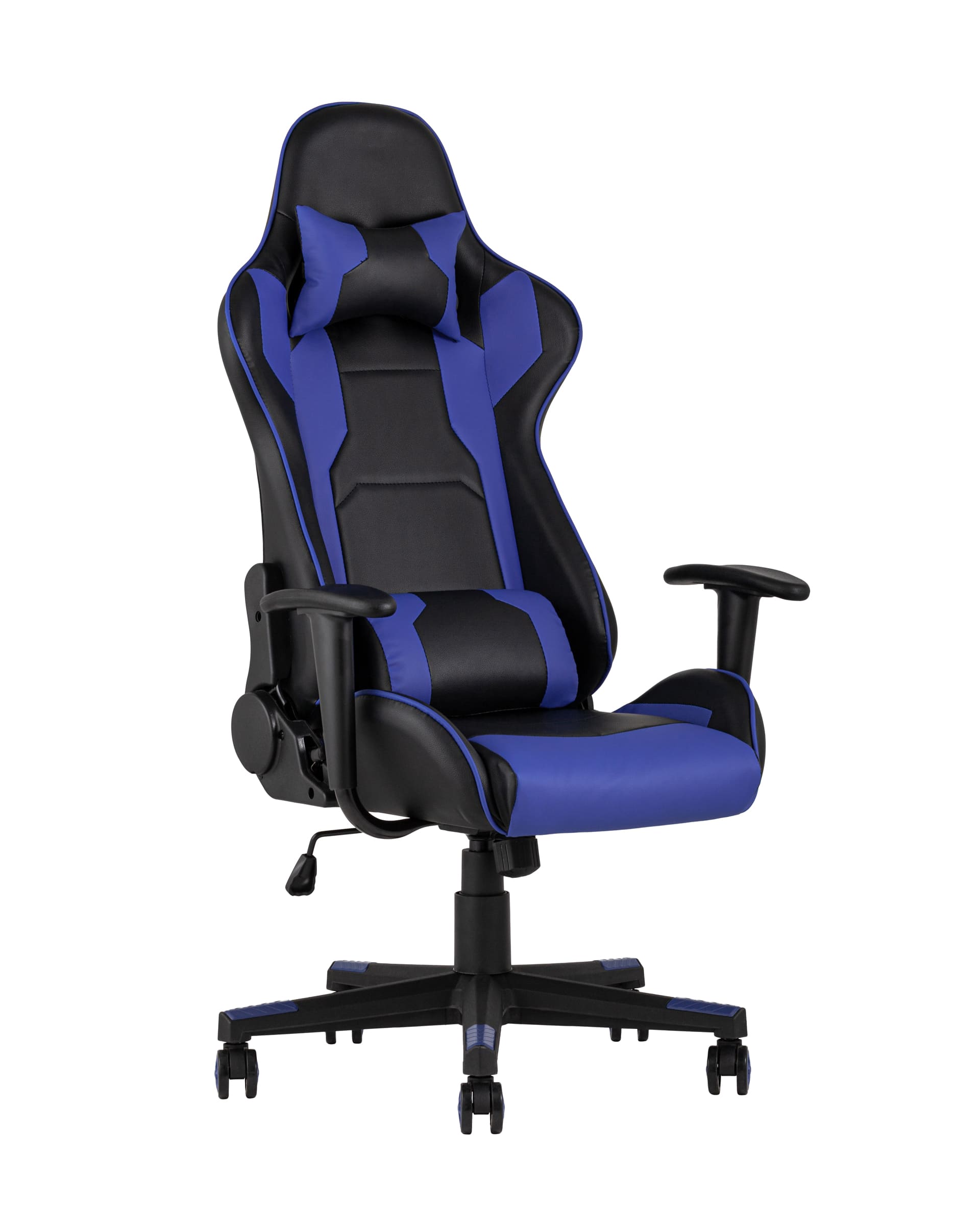 Игровое кресло компьютерное TopChairs Diablo синее геймерское